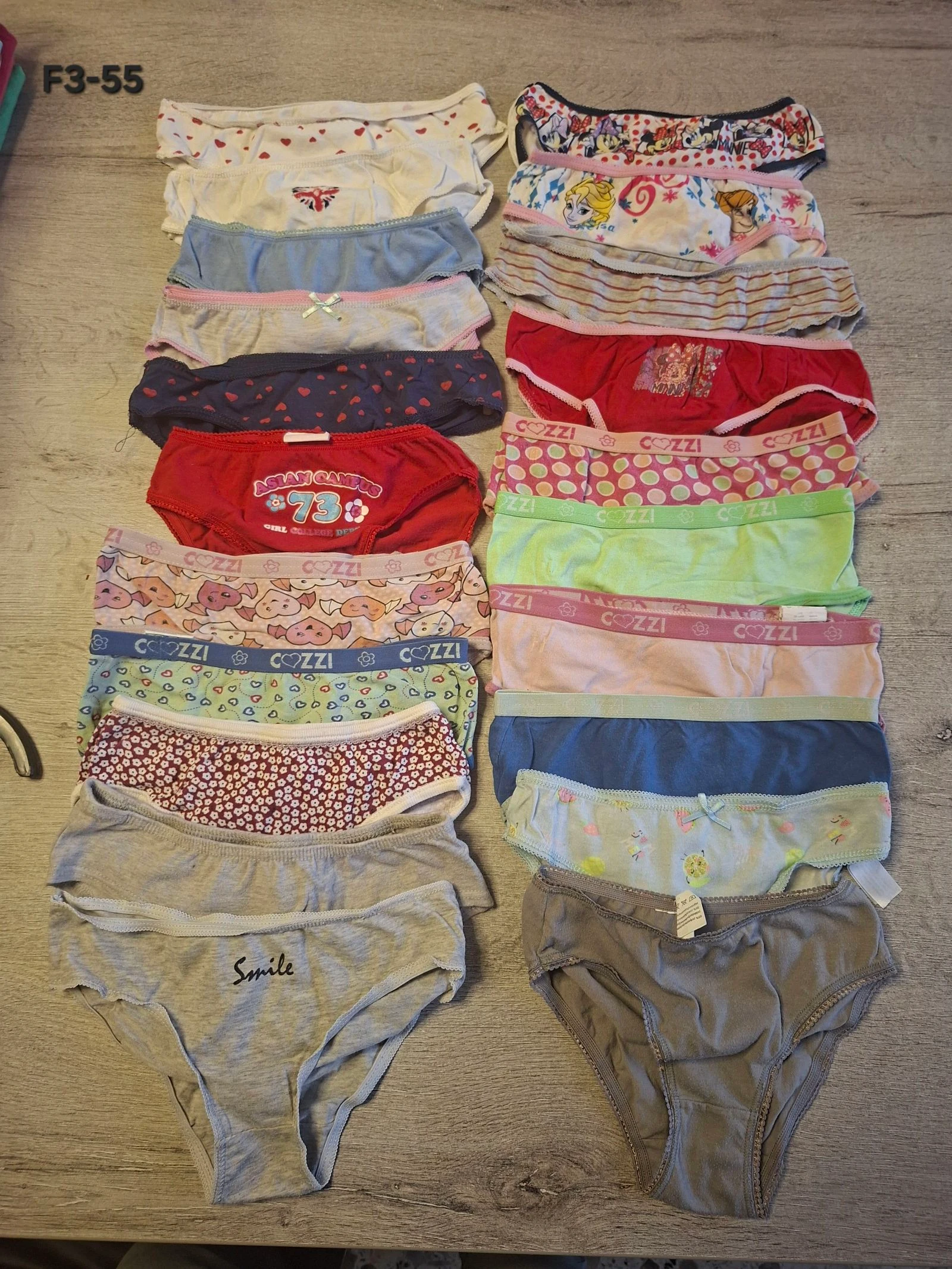 🌷F3-55🌷Lot de 21 culottes fille – Taille 6/8 ans | Bon état | Confort & couleurs variées🌷